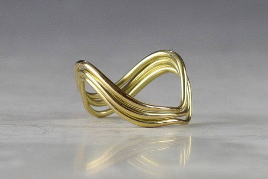 Gold Wave Ring