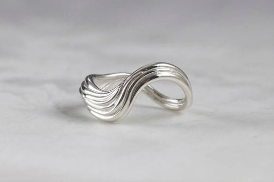 Ocean Wave Ring | Sterling Silver