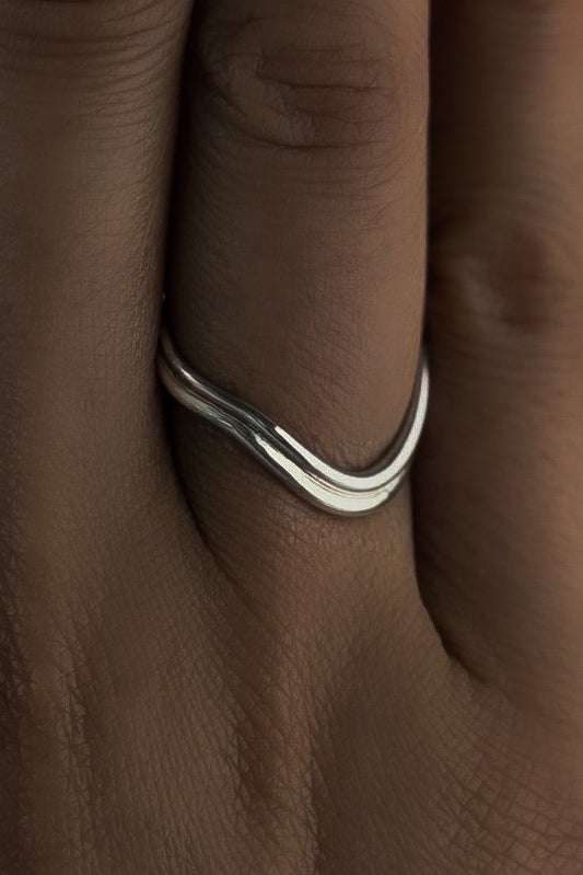 Wave Silver Ring | Neap Tide