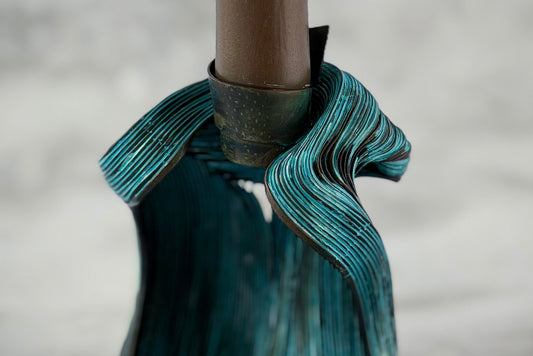 Candle Holder - Verdigris Sprout