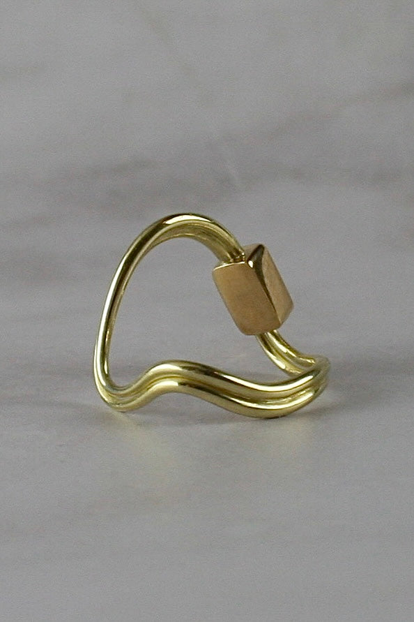 Pink Tourmaline Sunrise Gold Ring