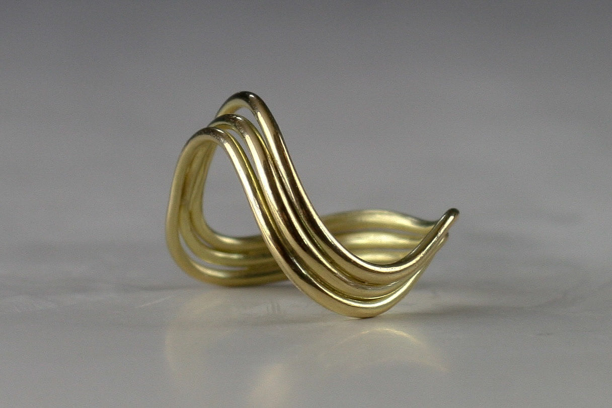 Gold Wave Ring
