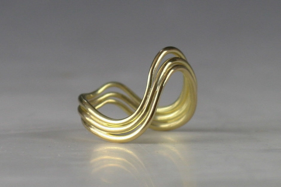 Gold Wave Ring