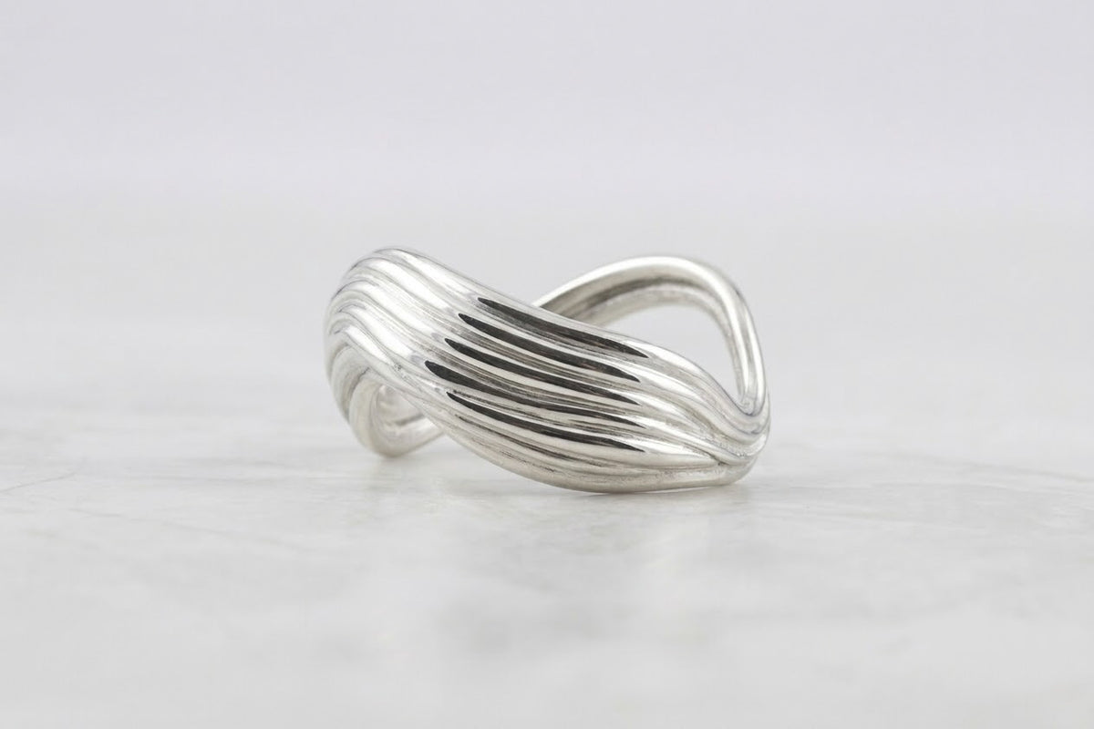 Ocean Wave Ring | Sterling Silver