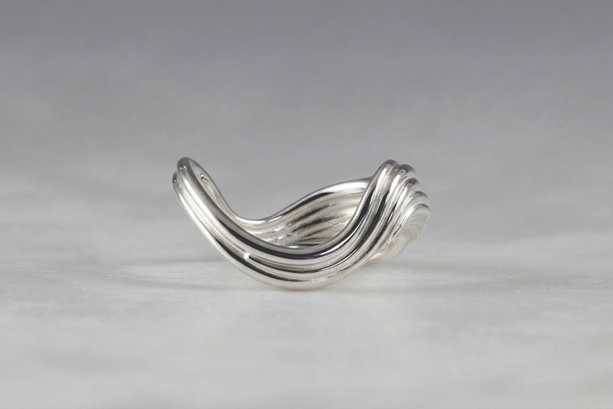 Ocean Wave Ring | Sterling Silver