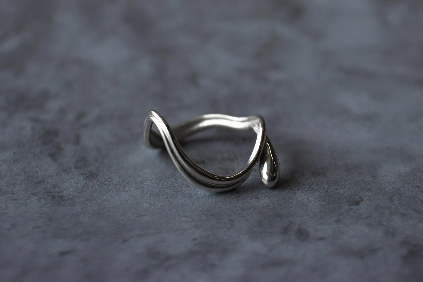 Silver Droplet Ring | Naiad
