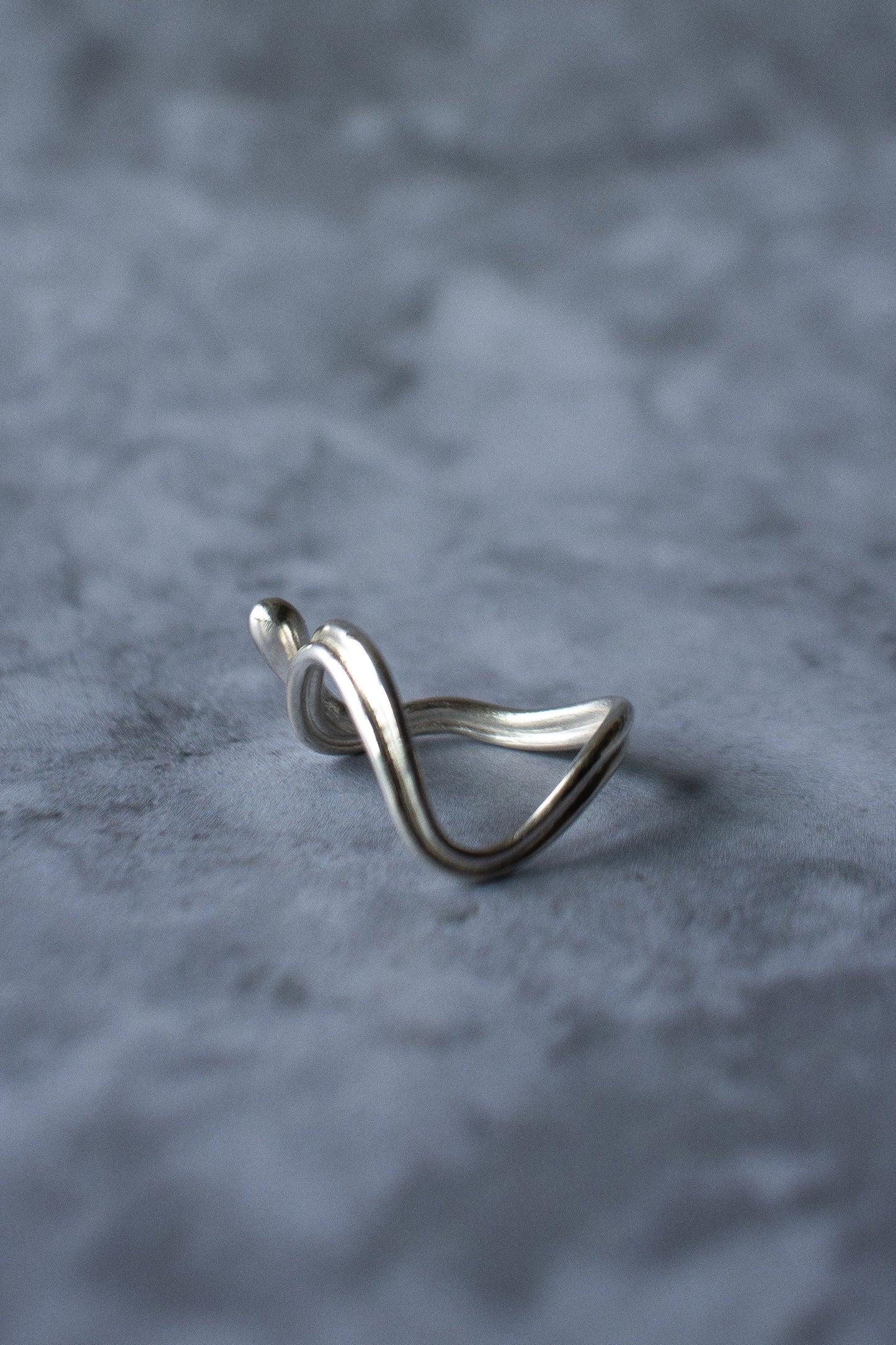 Silver Droplet Ring | Naiad