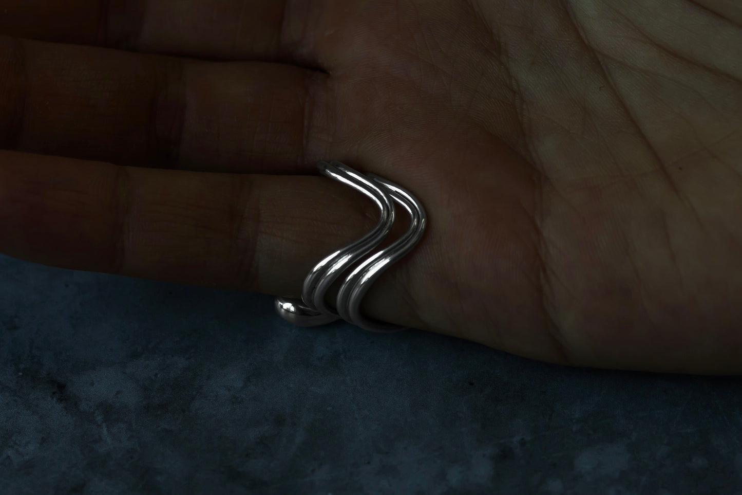 Silver Droplet Ring | Naiad