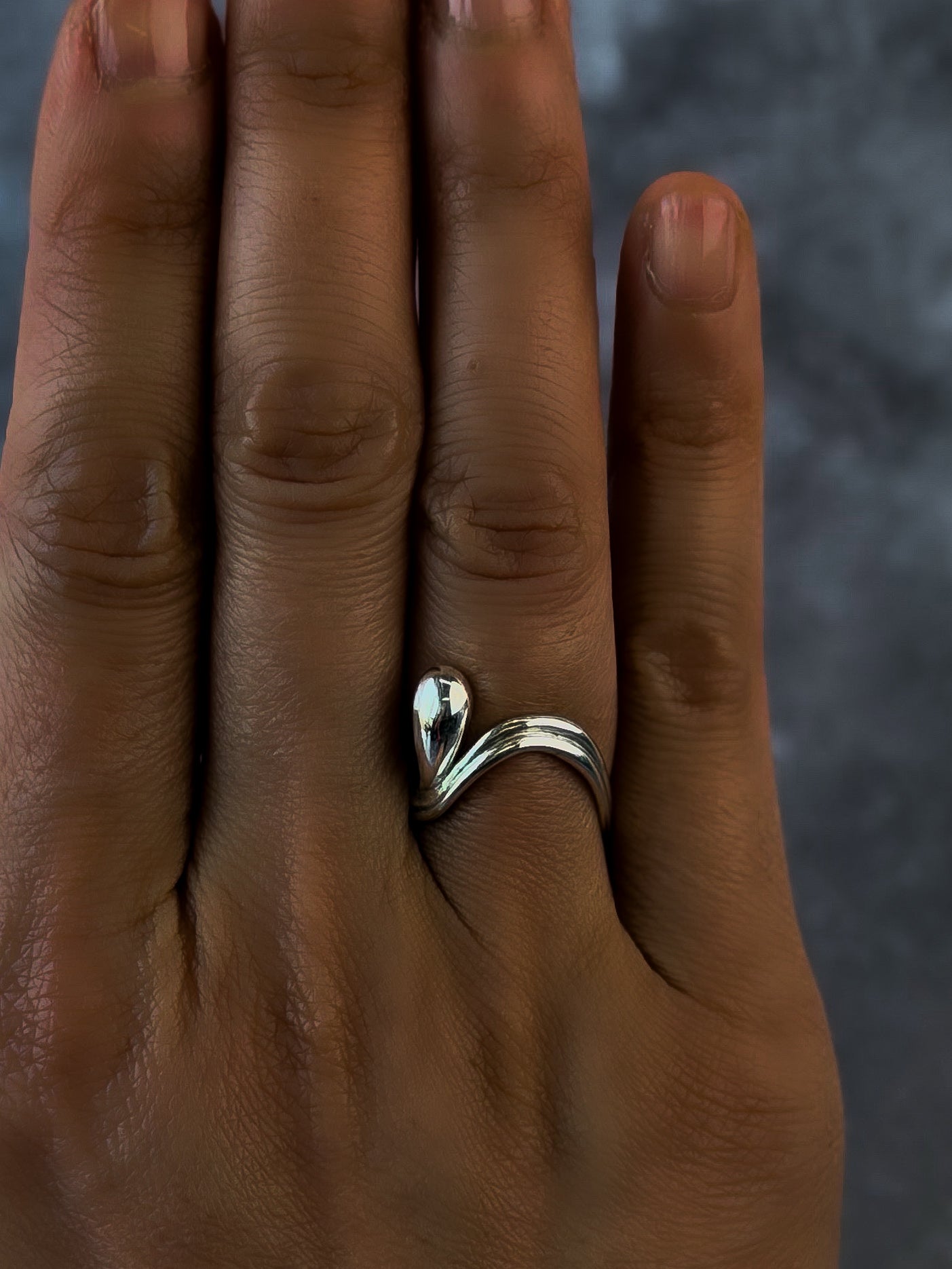 Droplet Silver Ring | Selkie
