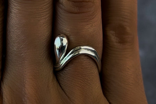 Droplet Silver Ring | Selkie