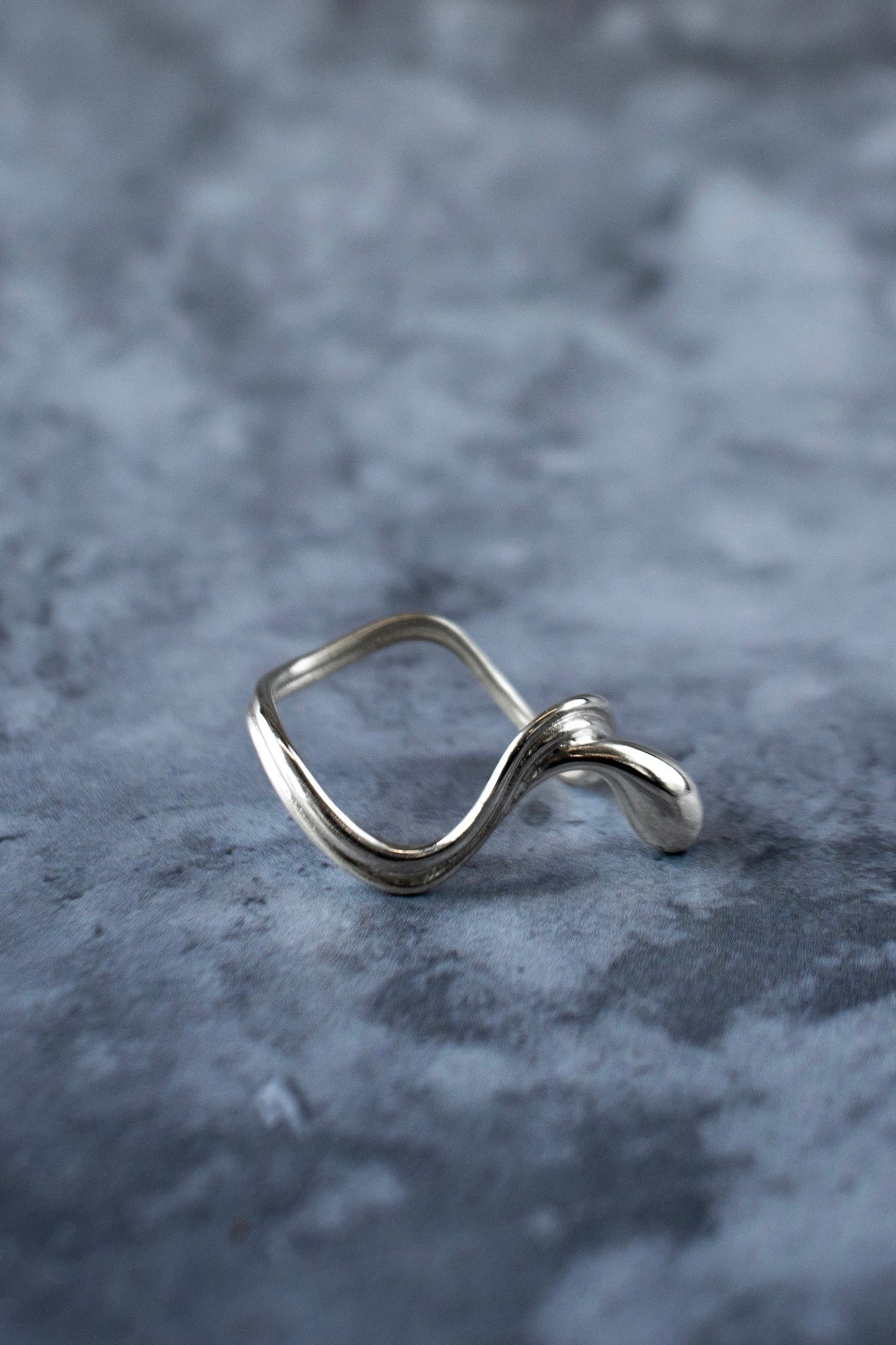 Droplet Silver Ring | Selkie