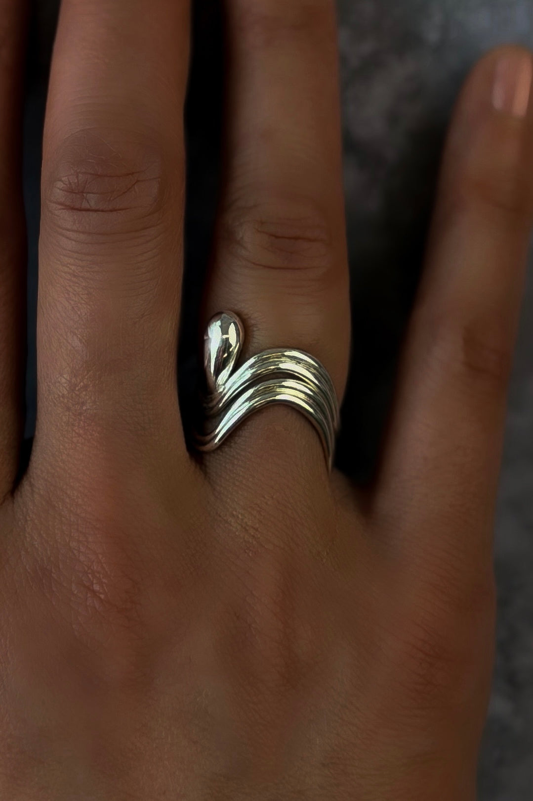 Droplet Silver Ring | Selkie