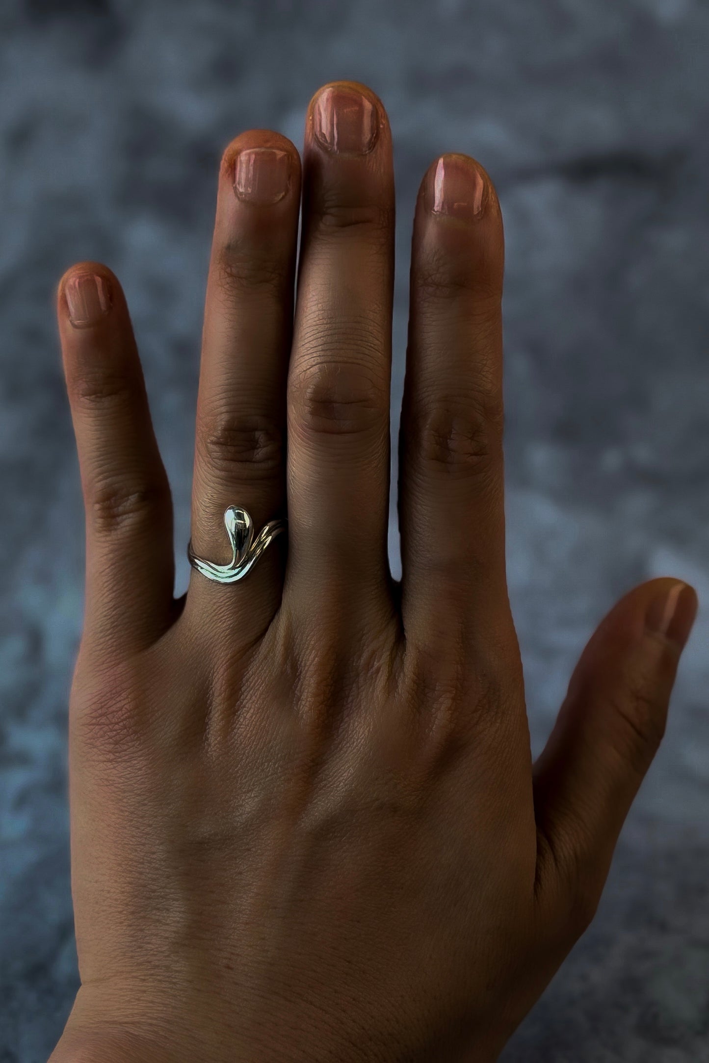 Droplet Silver Ring | Selkie