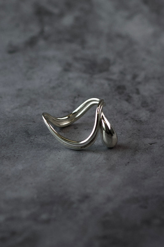Droplet Silver Ring | Selkie
