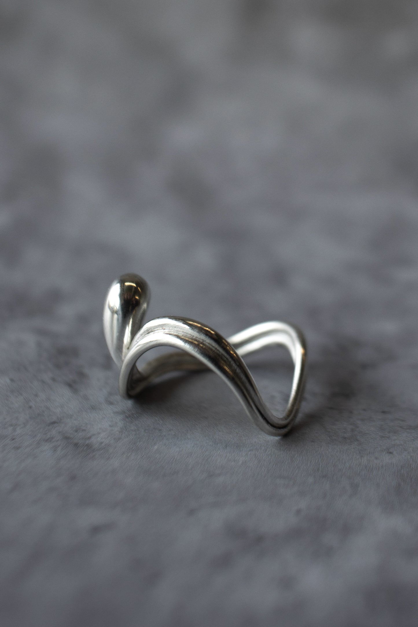 Droplet Silver Ring | Selkie