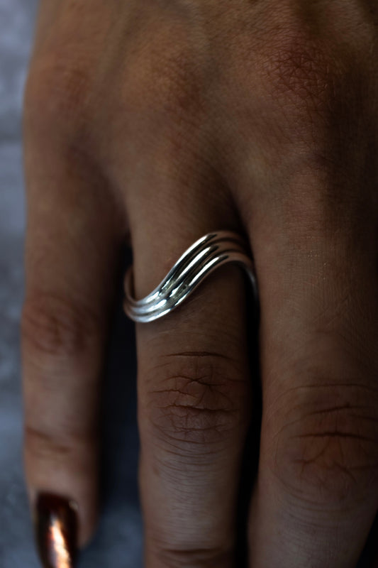 Silver Wave Ring | Spring Tide