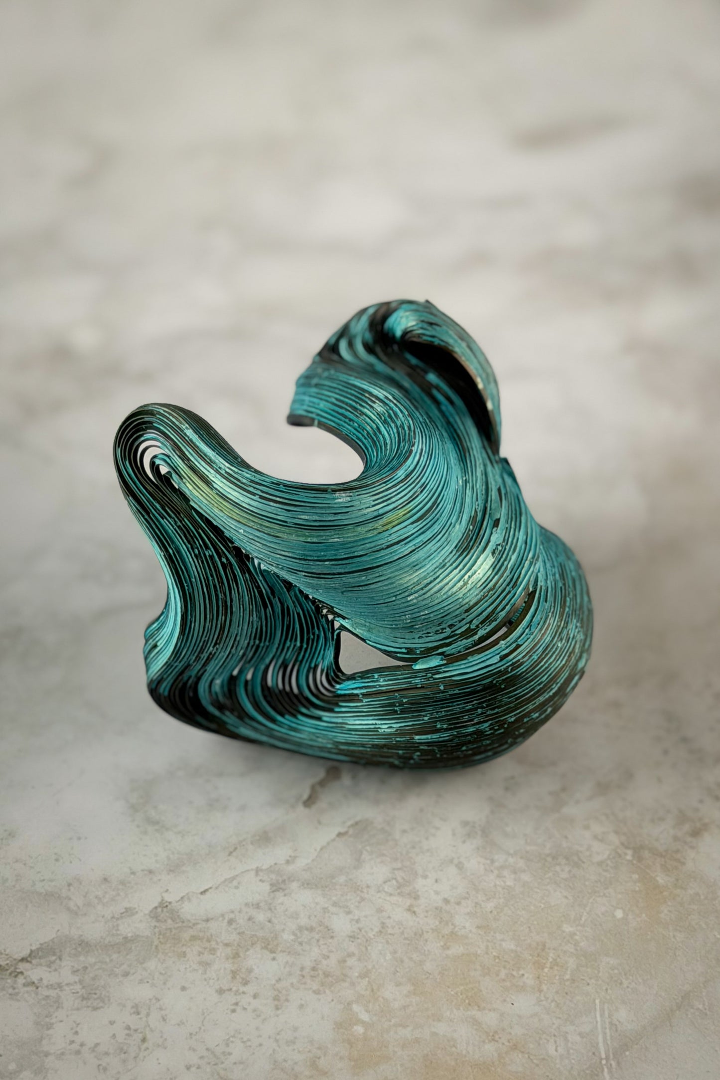 Candle Holder - Verdigris Sprout