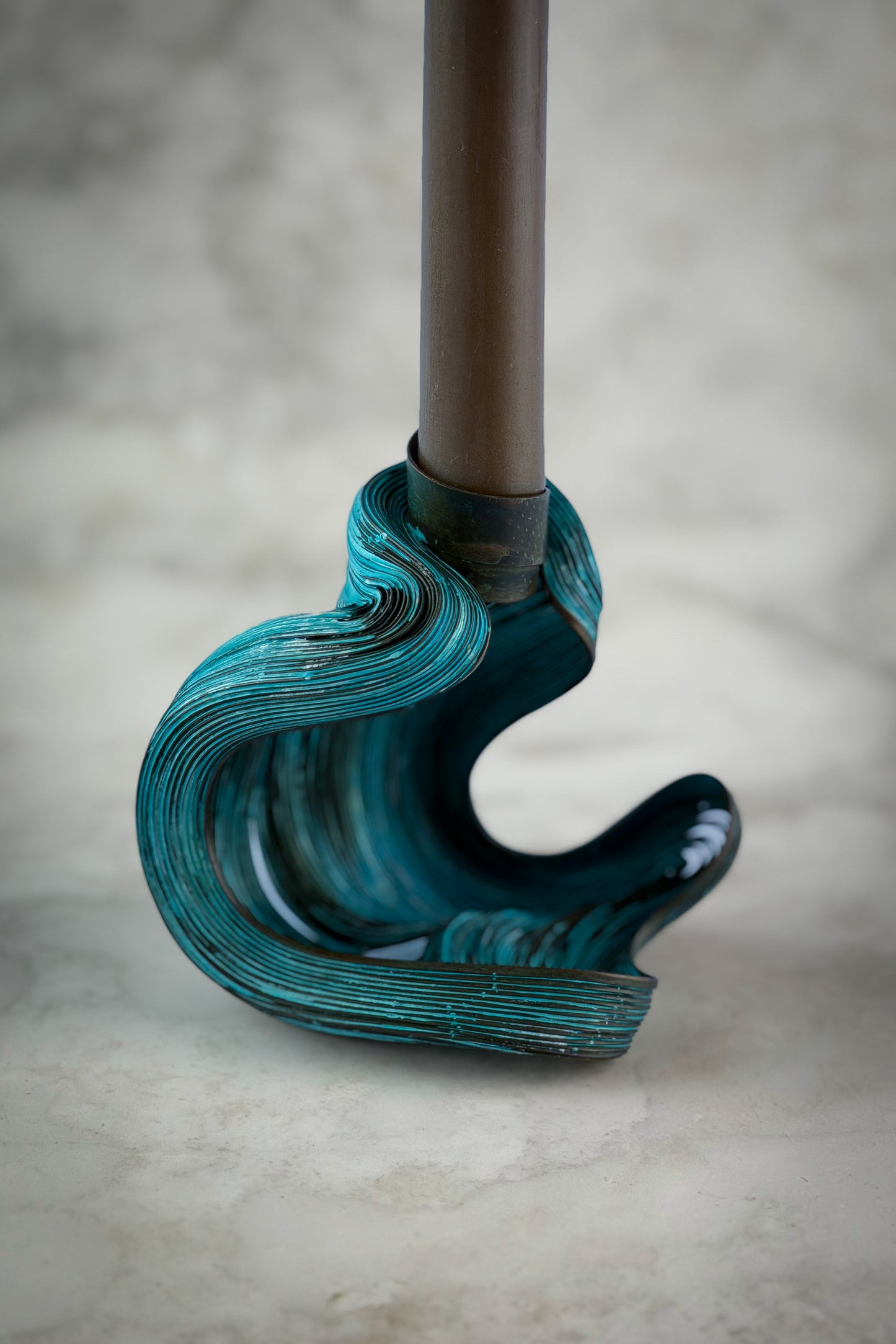 Candle Holder - Verdigris Sprout