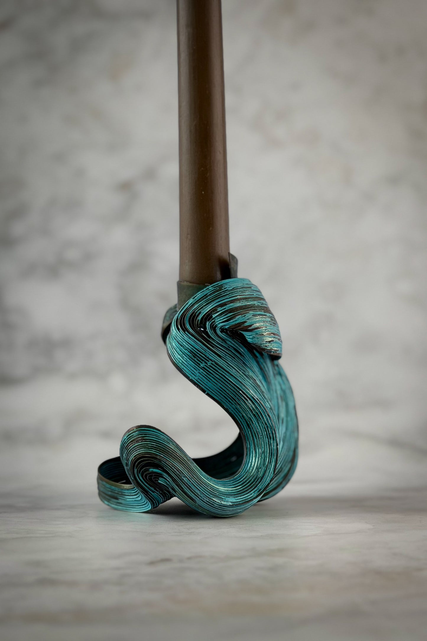 Candle Holder - Verdigris Sprout
